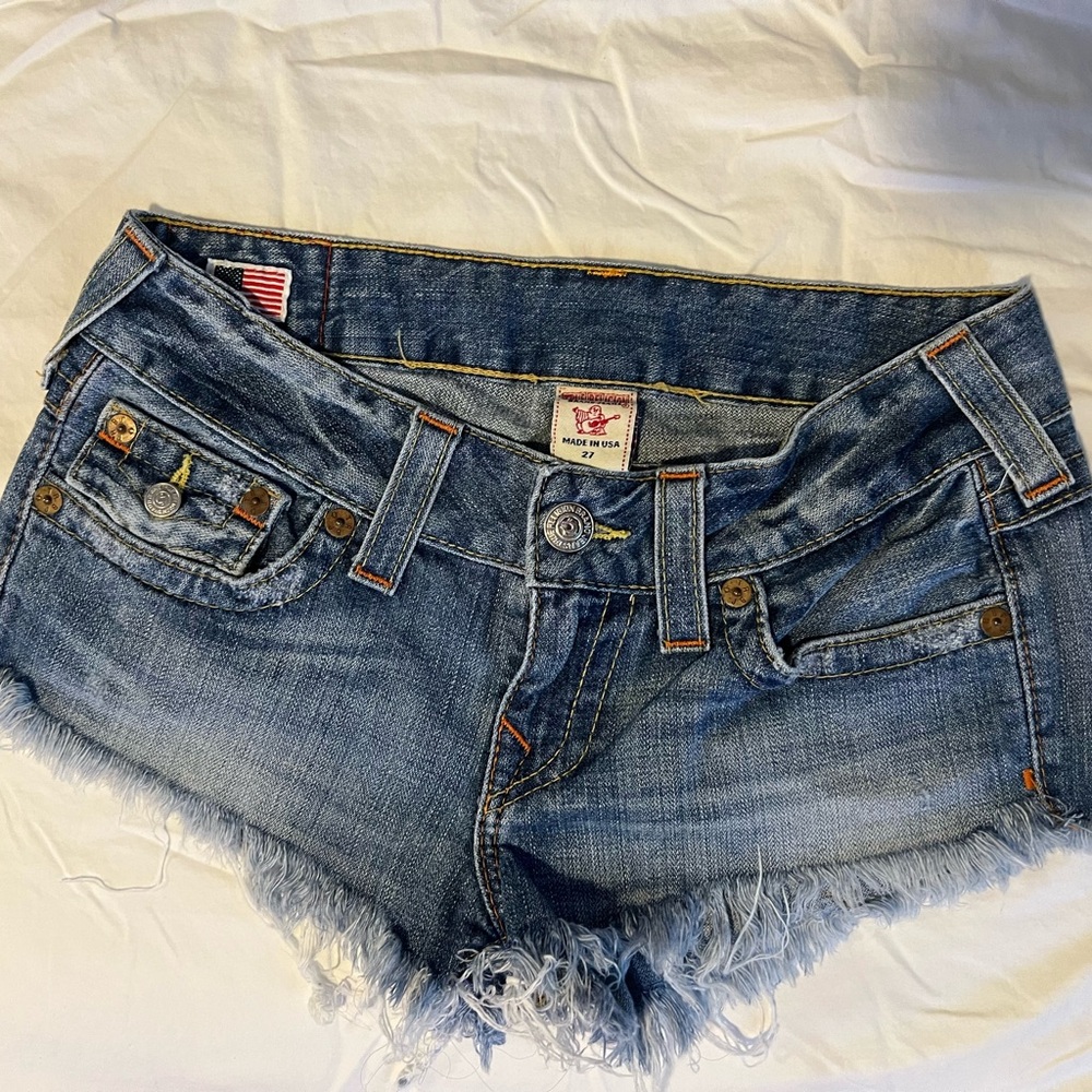 True religion denim shorts, Joey cut off size 27 brand new never worn